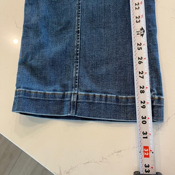 Spanx Front Seam‎ Wide Leg Jean in Vintage Indigo Size XS Petite - Picture 11 of 12